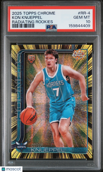 2025 Topps Chrome Radiating Rookies Kon Knueppel #RR-4 PSA 10