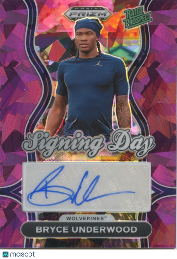 2025 Panini Prizm Draft Picks Bryce Underwood Rookie Panini Authentic