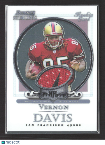 2006 Bowman Sterling Vernon Davis #BS-VD Authentic Player Worn Jersey