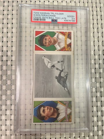 1912 Hassan  Chase gets ball too late psa 2.5