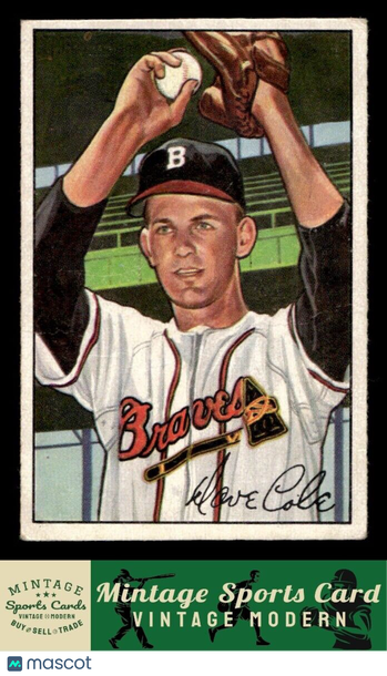 1952 Bowman Dave Cole #132 RC