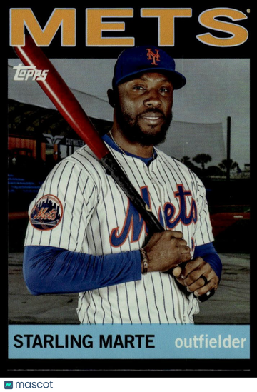 2025 Topps Archives Starling Marte #92 Black Foilboard
