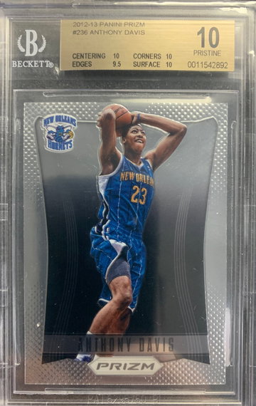 ANTHONY DAVIS PRIZM ROOKIE BGS 10 PRISTINE