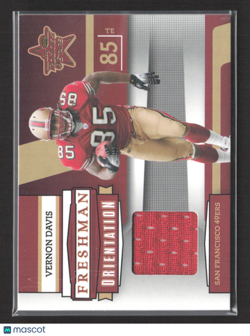2006 Donruss Playoff Rookies & Stars Freshman Orientation Vernon Davis #FO-25 Event-Worn Jersey