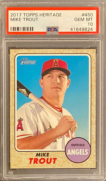 2017 Topps Heritage Mike Trout