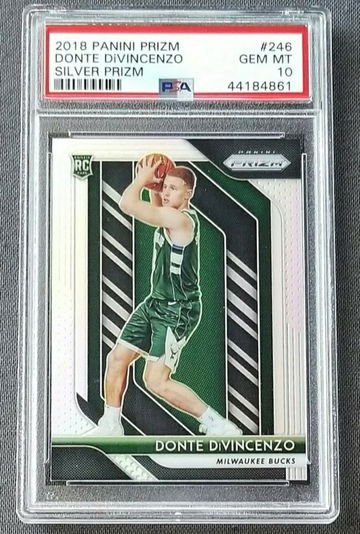 Donte DiVincenzo 2018 Silver Prizm RC PSA 10