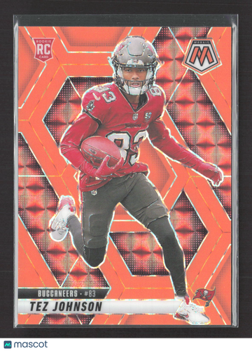2025 Panini Mosaic Football Tez Johnson #316 Orange /25 RC