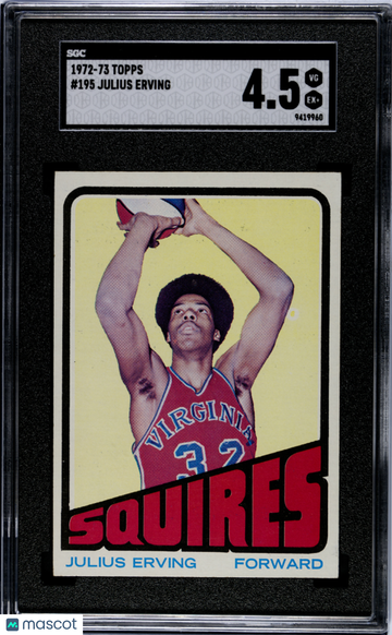 1972 Topps Julius Erving #195 SGC 4.5