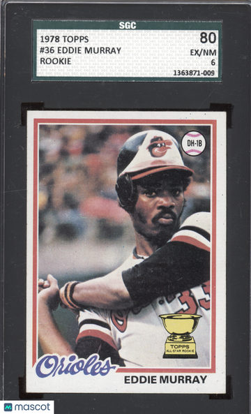 1978 Topps Eddie Murray #36 SGC 6