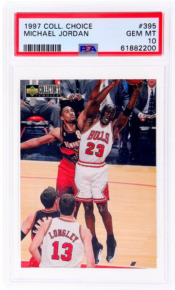 1997 Collector's Choice #395 Michael Jordan PSA 10
