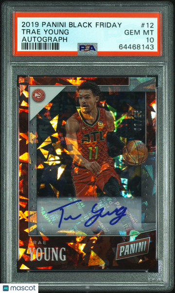 2019 Panini Black Friday Trae Young #12 Autograph /25 PSA 10