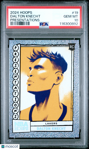 2024 Panini NBA Hoops Presentations Dalton Knecht #19 PSA 10