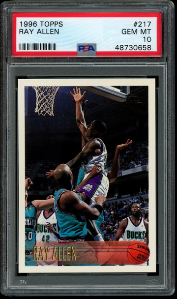 1996 Topps #217 Ray Allen PSA 10 GEM MINT