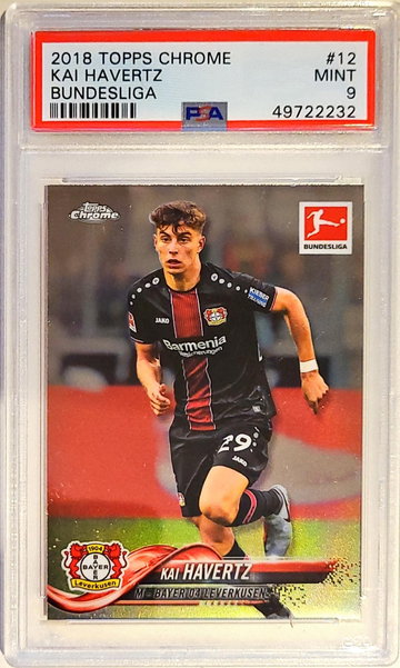 Kai Haveetz 2018 Topps Chrome Bundesliga PSA 9