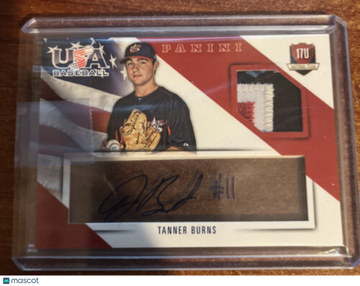 2015 Panini USA Baseball Tanner Burns #10 Memorabilia
