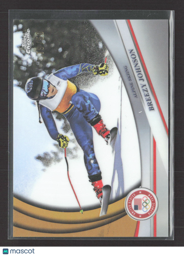 2026 Topps Chrome US Olympic Team Breezy Johnson #25 Gold 03/61