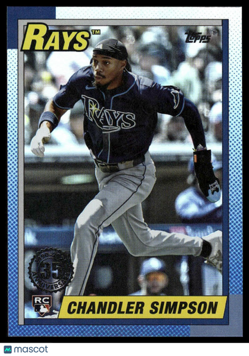 2025 Topps Update Chandler Simpson #U90-6 1990 Topps Baseball 35th Anniversary