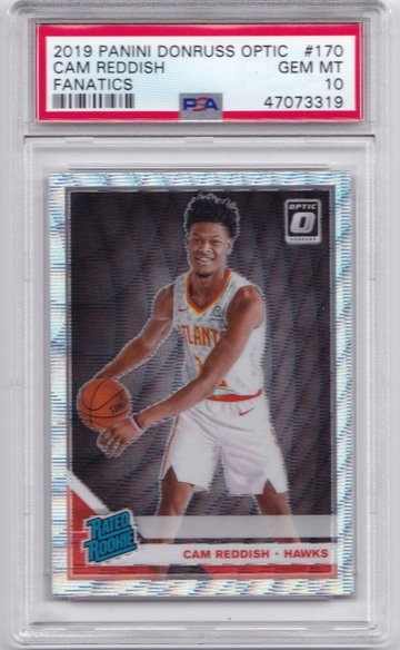 Cam Reddish 2019 Optic Fanatics Silver Wave PSA 10