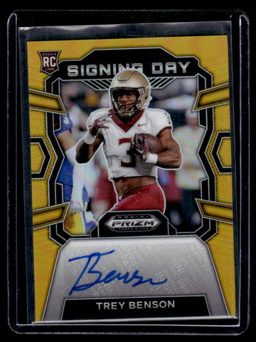 2024 Panini Prizm Draft Picks Signing Day Trey Benson #SD-TBN RC Auto