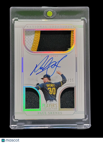 2025 Panini National Treasures Baseball Paul Skenes #PC-PSK /25 Patch Memorabilia