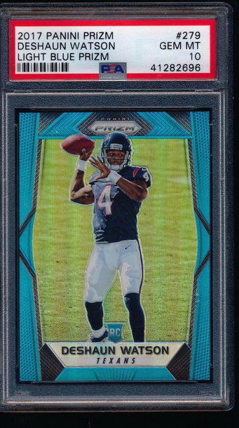 DeShaun Watson 2017 Prizm Light Blue RC /199