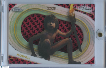 Mowgli 2025 Topps Chrome Mickey Mouse Red & Black Disney 22/28 #104