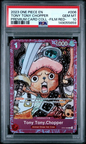 2023 One Piece Premium Card Collection -One Piece Film Red- Tony Tony Chopper #6 PSA 10 149055659
