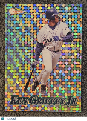 1994 Pacific Prism Ken Griffey Jr. #8 Silver Disco Spanish Back HOF