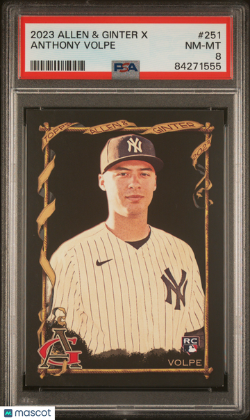 2023 Topps Allen & Ginter X Anthony Volpe #251 PSA 8