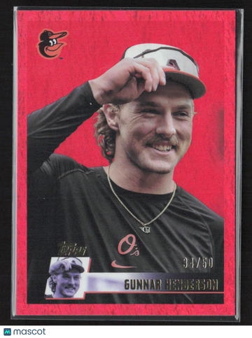 2025 Topps Archives Gunnar Henderson #104 Red /50