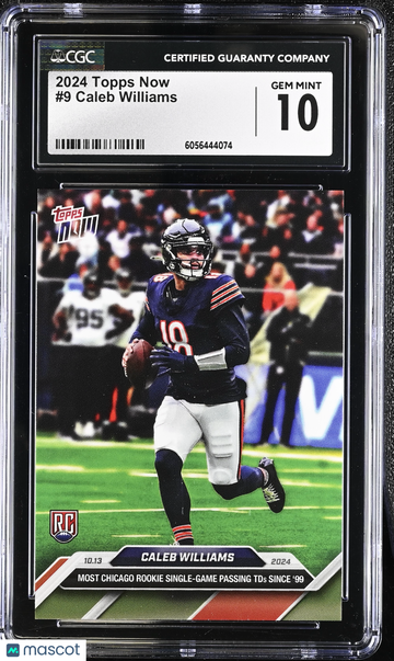 2024 Topps Now Caleb Williams #9 CGC 10