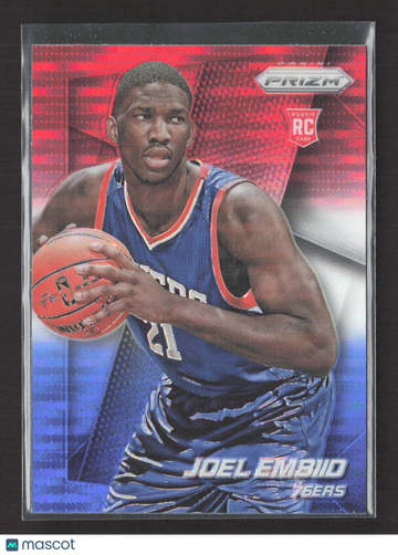 2014 Panini Prizm Joel Embiid #253 Red White Blue RC