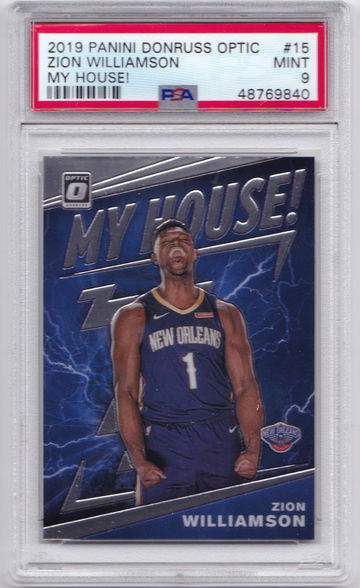 Zion Williamson 2019 Optic My House PSA 9 