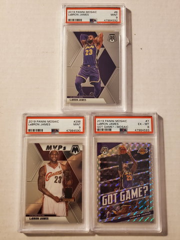 LeBron James lot of 3 Slabs