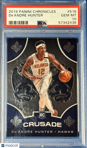 2019 Panini Chronicles De'andre Hunter #516 Rookie PSA 10