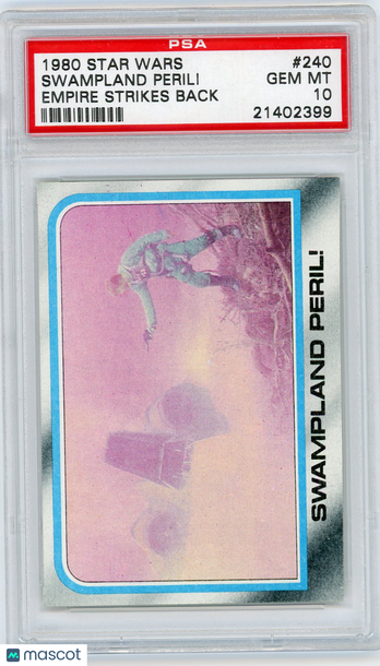 1980 Star Wars Empire Strikes Back Swampland Peril! #240 PSA 10
