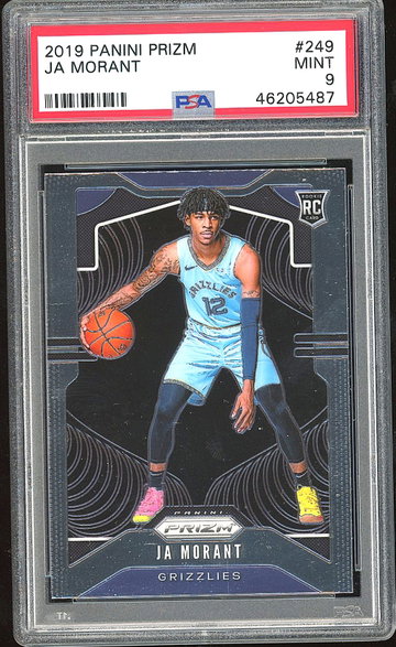 2019-20 Prizm Ja Morant Base RC PSA 9