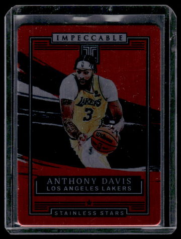 2021-22 Panini Impeccable Stainless Stars Red Anthony Davis #7