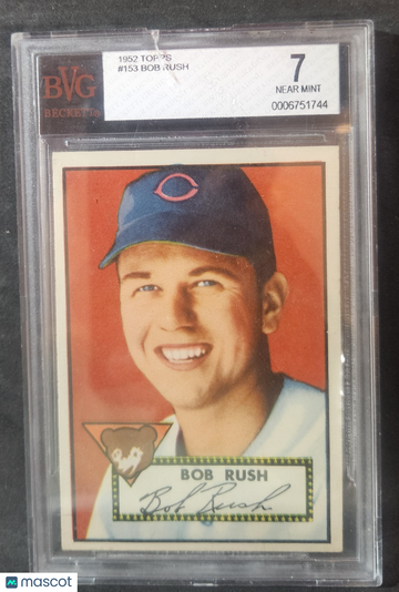 1952 Topps Bob Rush #153 BVG 7