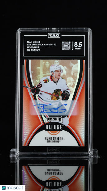 2025 Upper Deck Allure Ryan Greene #150 Red Rainbow Auto Rookie TAG 8.5