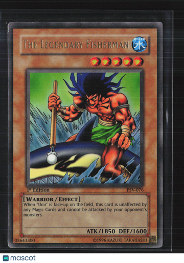2002 Yu-Gi-Oh! Pharaoh's Servant The Legendary Fisherman Super Rare 1st Edition #PSV-076