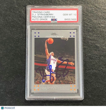 2007-08 Topps DJ Strawberry #142 Chrome PSA 10