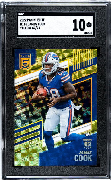 2022 Donruss Elite #116 James Cook /75 SGC 10
