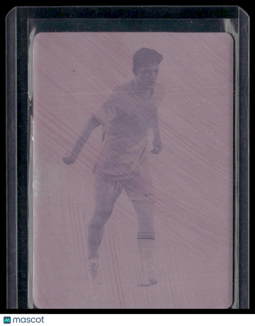 2023 Leaf Goal: Base Autographs Printing Plates Magenta Gavi #BA-G1 Pink AU,SN