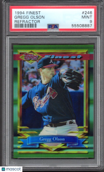 1994 Finest Gregg Olson #246 Refractor PSA 9
