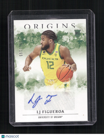 2021 Panini Chronicles Draft Picks LJ Figueroa #OR-LJF Origins Rookie Autographs AU,SN