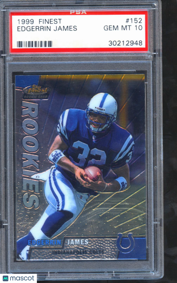 1999 Finest Edgerrin James #152 PSA 10