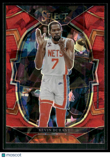 2022-23 Panini Select Kevin Durant #37 Red Cracked Ice Prizms