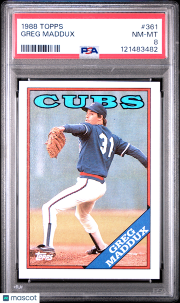1988 Topps Greg Maddux #361 PSA 8