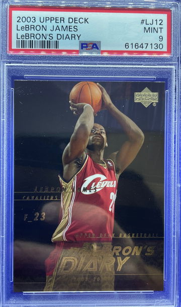 2003-04 LEBRON JAMES UPPER DECK LEBRON’S DIARY PSA 9 MINT ROOKIE RC LJ12 CAVS